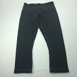 Lululemon Pull On Athletic Yoga Running Leggings Womens Size 4 Black